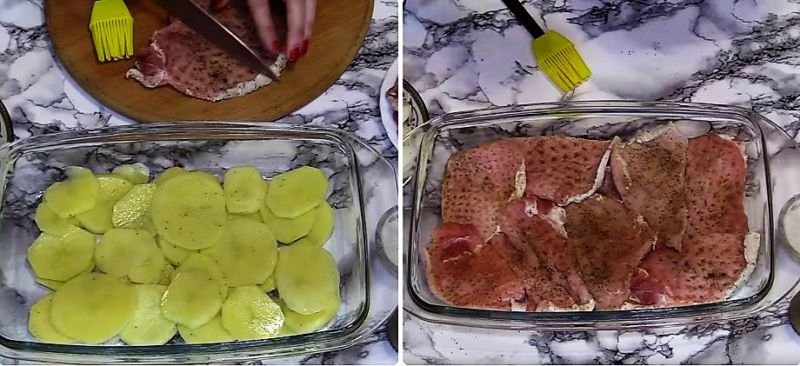 мясо по-французски с картошкой в духовке рецепт с фото